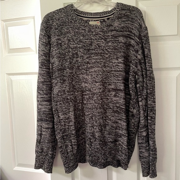 Projek Raw Inc Other - Projek Raw Cotton black grey white pepper marled pullover sweater Large